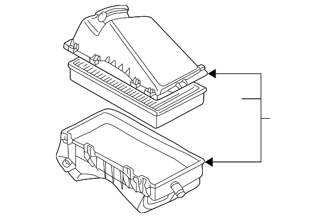 Air Cleaner Assembly 1J0-129-607-AE - View 3