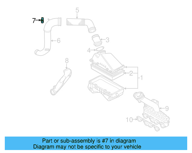 Heat Tube 068-906-391-A - View 10