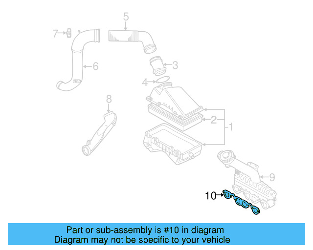 Manifold Gasket 028-129-717-D - View 7