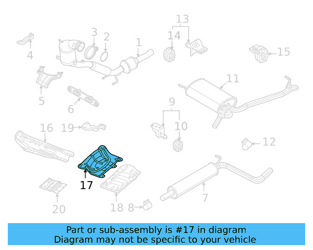 Center Shield 5Q0-825-611-B - View 3