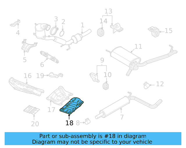 Rear Shield 2GJ-825-205-A - View 3
