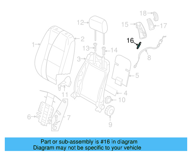 Tension Spring 1K0-881-095 - View 10