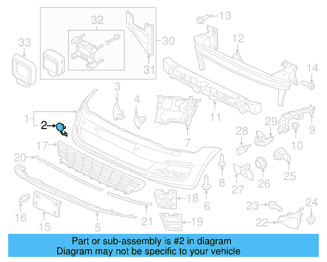 Tow Eye Cap (Unpainted) 5g0807241agru - View 3