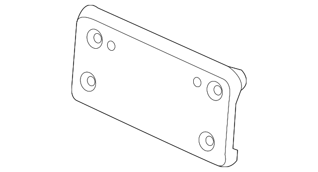 License Bracket 5G0-807-287-F-9B9 - View 4
