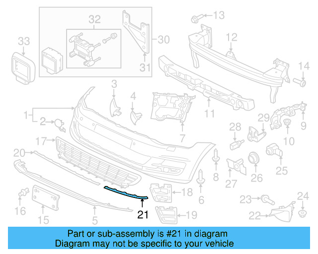 Outer Molding 5G0-853-764-A-3Q7 - View 4