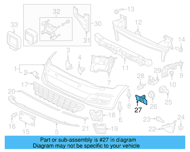 Park Sensor Bracket 5G0-919-493-B - View 5