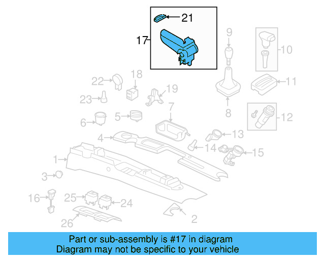 Armrest Base 3B0-867-174-7DE - View 12