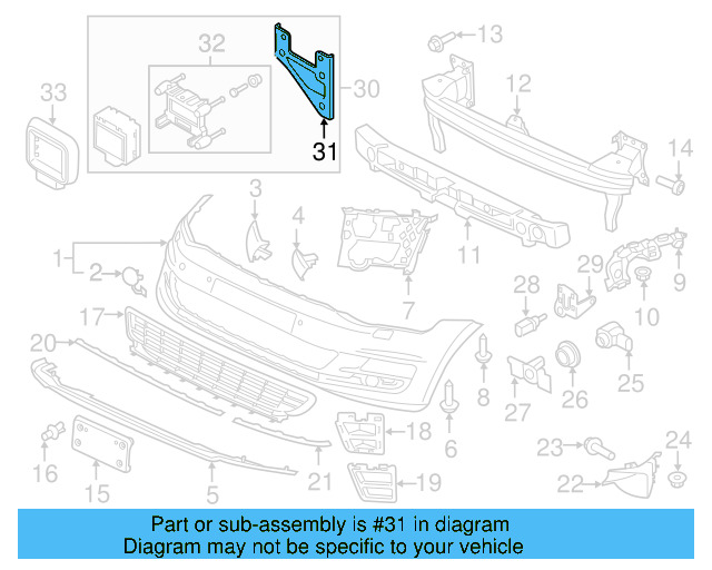 Distance Sensor Bracket 5Q0-907-461-A - View 16