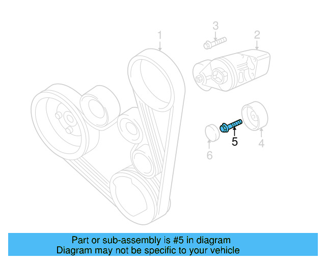 Belt Tensioner Bolt N-019-543-3 - View 6