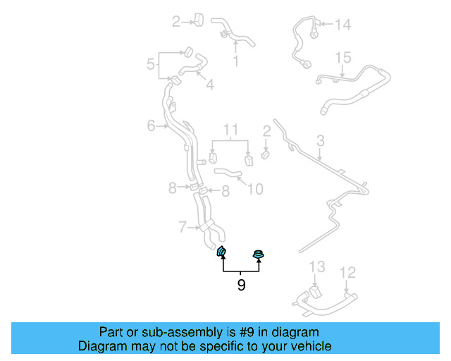 Upper Hose 3C0-122-101-GJ - View 7