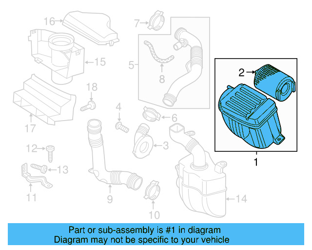 Air Cleaner Assembly 5C0-129-601-D - View 3
