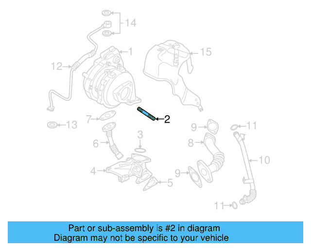 Turbocharger Stud N-044-509-3 - View 10