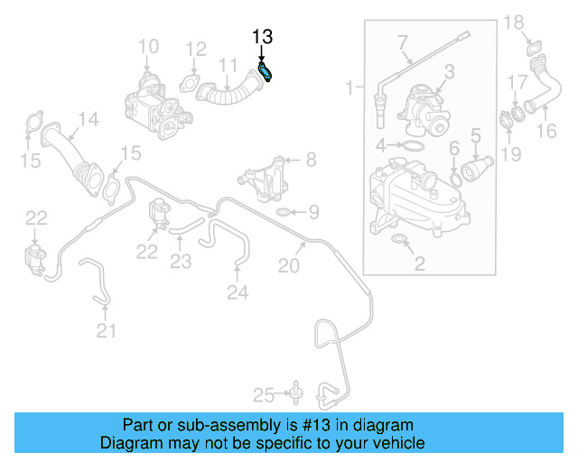 Connector Pipe Gasket 059-131-358-B - View 24