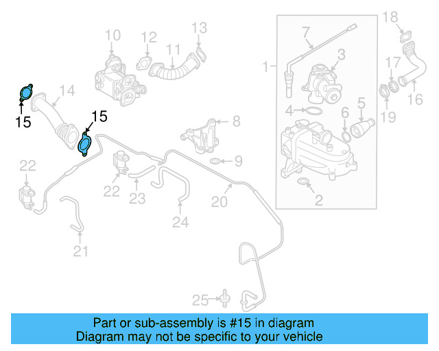 Connector Pipe Gasket 059-131-358-B - View 8