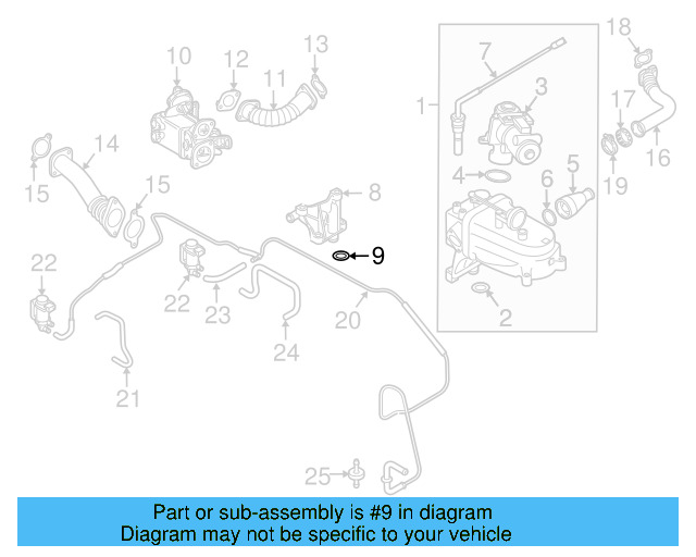 Connector Pipe Gasket 059-131-358-B - View 9