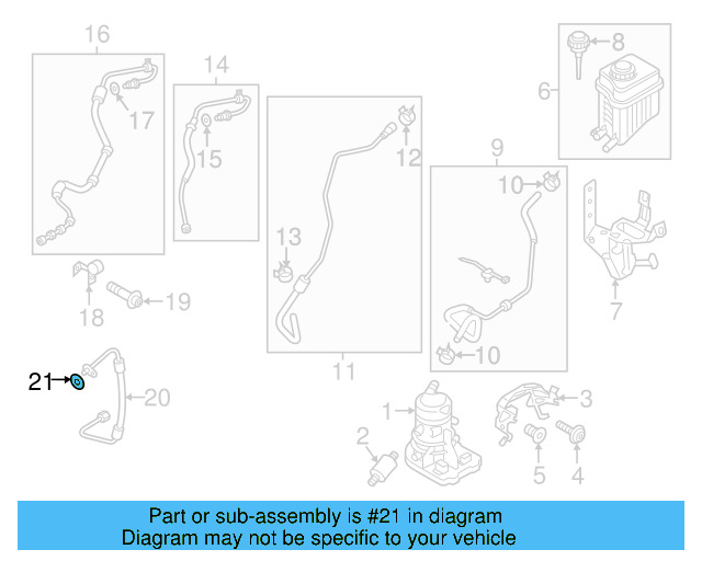 Pressure Hose O 7L0-422-999 - View 3