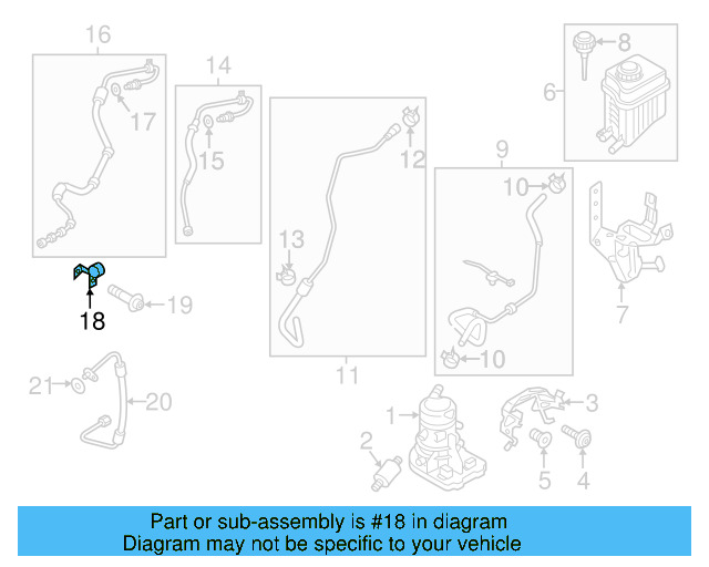Pressure Hose Retainer 7P0-422-921 - View 3