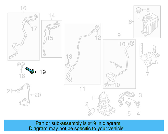 Pressure Hose Bolt N-106-980-01 - View 3