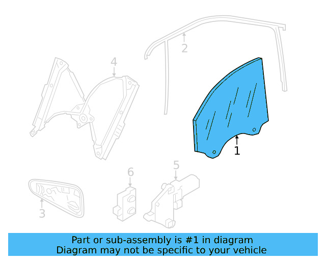 Movable Glass 2GJ-845-201-A - View 3