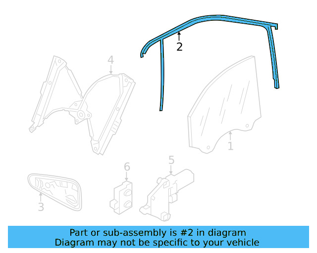Window Guide 2GJ-837-432-5AP - View 3