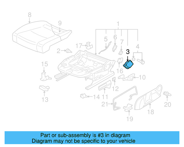 Height Adjuster 1K0-881-053-A - View 25