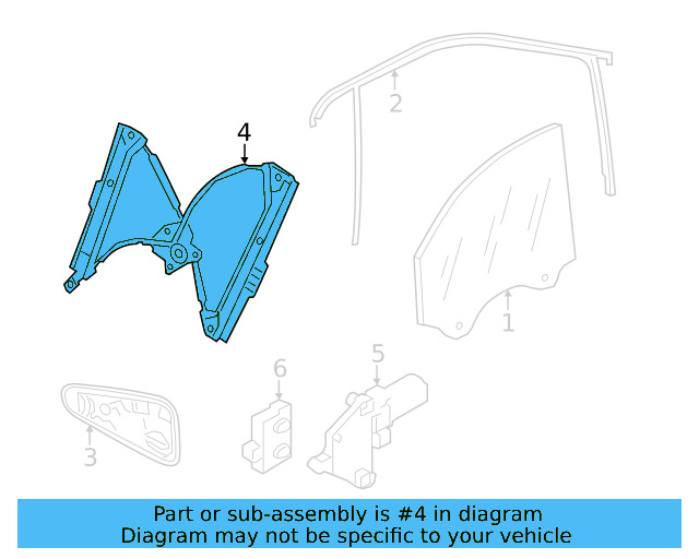 Window Regulator 2GJ-837-461 - View 3