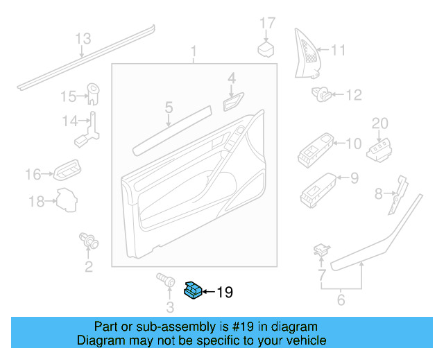 Window Switch 5K3-959-857-C-XSH - View 13