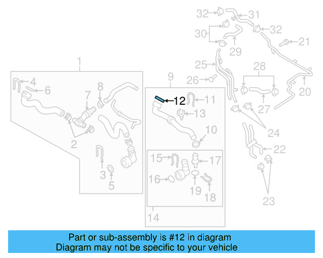 Radiator Coolant Hose Hold Down N-107-377-01 - View 11