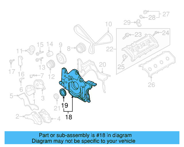 Engine Timing Cover 79109130G