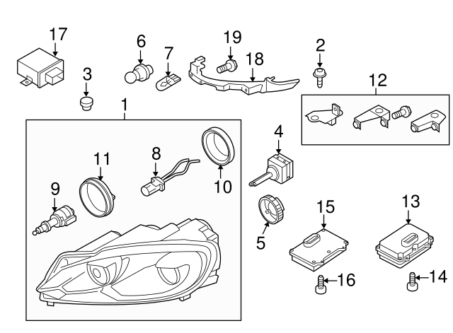 O'head Lamp Bulb N-017-753-10 - View 51