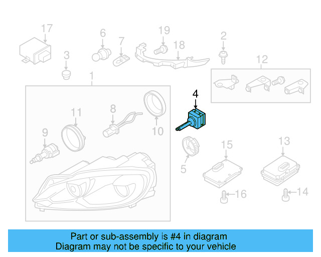 Low Beam Bulb Mount 5K0-941-109-C - View 18