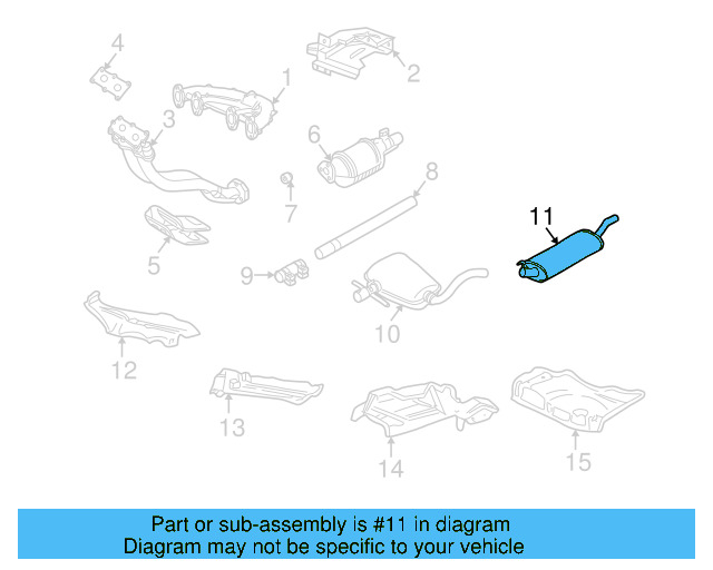Exhaust Muffler 1HM-253-409-F - View 2