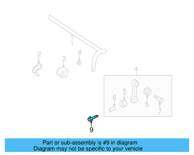 Motor Mount Mount Bolt N-905-969-06 - View 13
