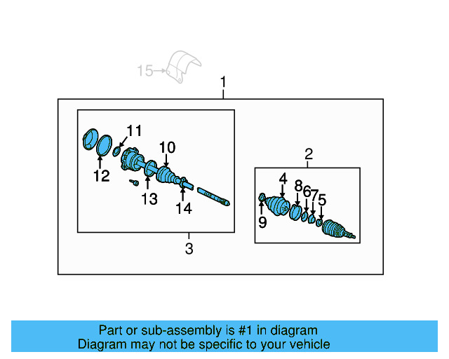 Axle Assembly 1J0-407-271-QF