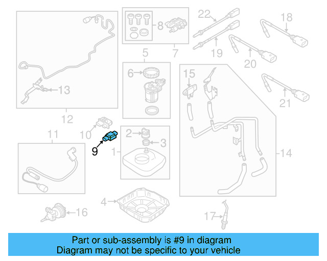 Fluid Sensor 3C0-906-651 - View 9
