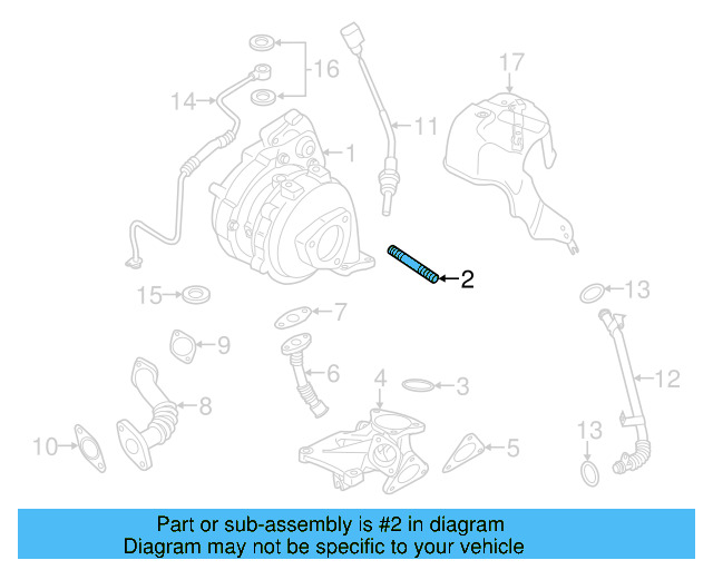 Turbocharger Stud N-044-509-3 - View 11