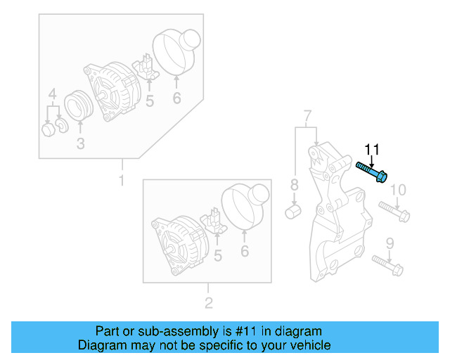 Mount Bracket Mount Bolt N-107-037-01 - View 11