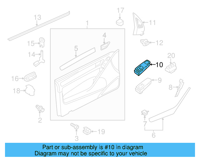 Switch Housing 5K0-867-255-81U - View 7