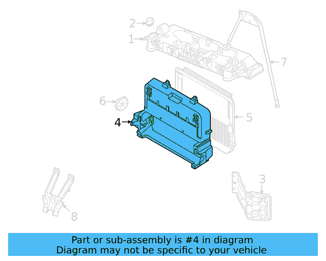 Front Duct 11K-121-293 - View 4