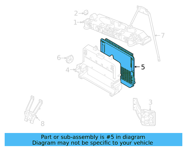 Rear Duct 1EA-121-281-C - View 3