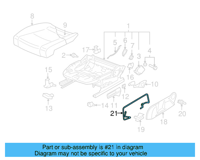 Retaining Bracket 8E0-881-559