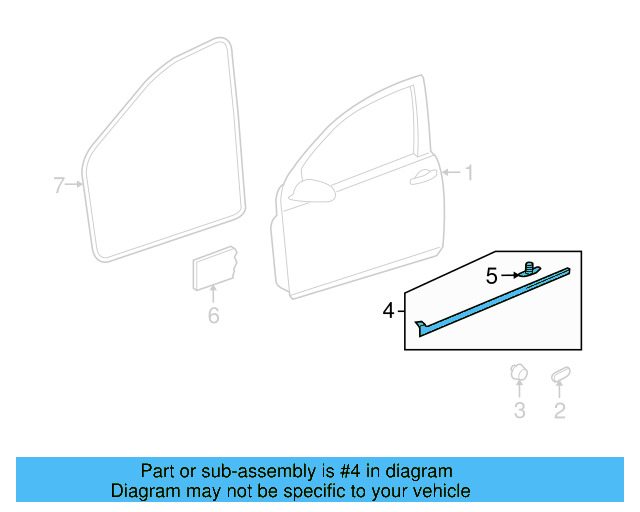 Door Weather 5K4-837-651-B - View 6