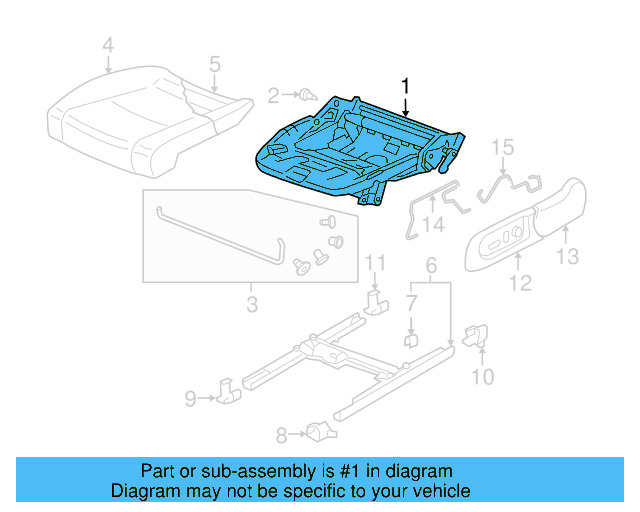 Seat Frame 1K3-881-105-EJ - View 4
