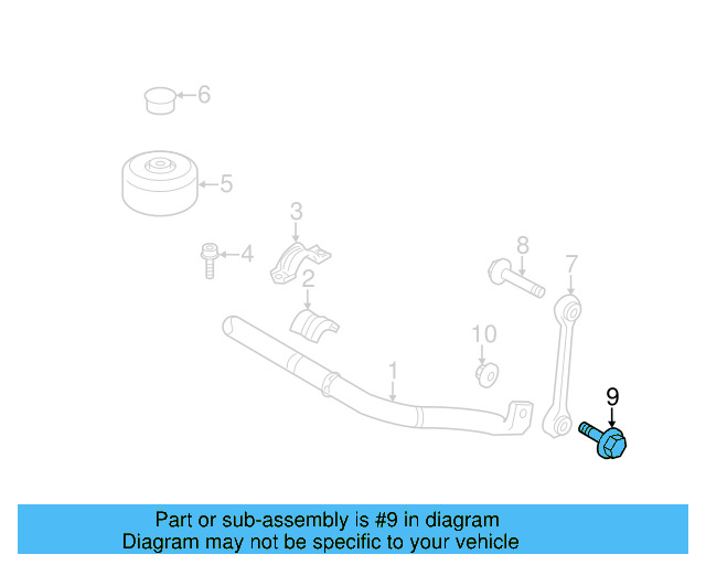 Stabilizer Link Lower Bolt N-105-668-03 - View 7