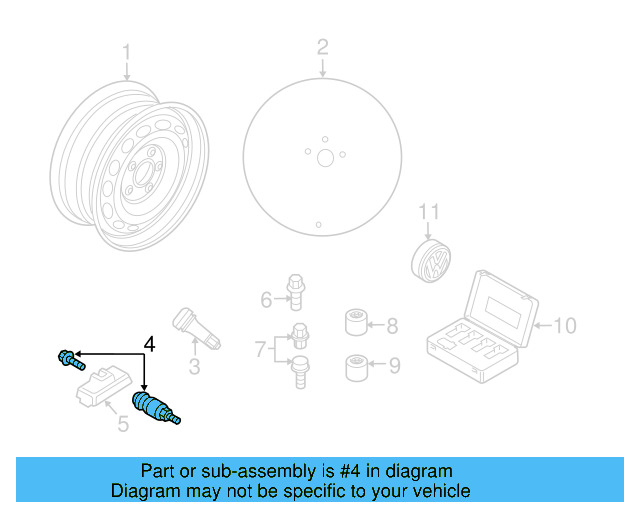 Wheel, Alloy 5N0-601-025-R-8Z8 - View 17