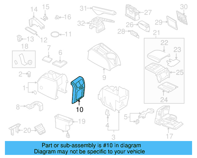 Trim Plate 1K0-863-289-C-3U6 - View 7