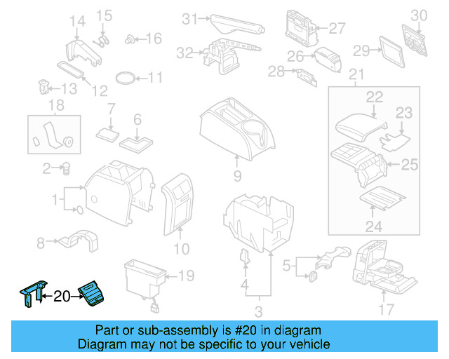 Mount Kit 1K0-868-003-D-9B9 - View 8