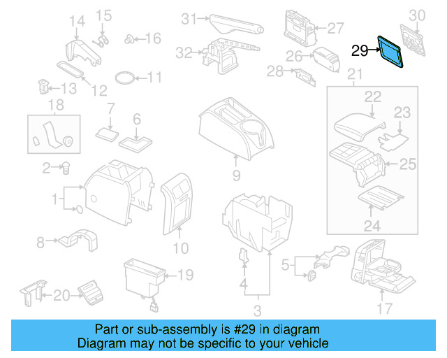 Parking Brake Handle Assembly 1K0-711-303-P-3Q7 - View 37