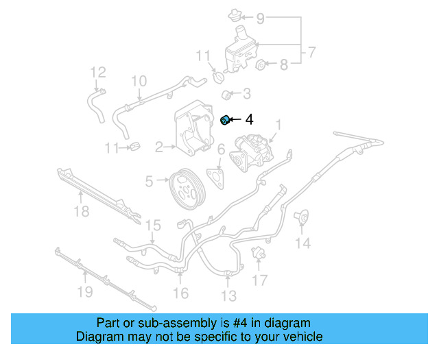 Power Steering Pump Bushing 068-903-147-H - View 6