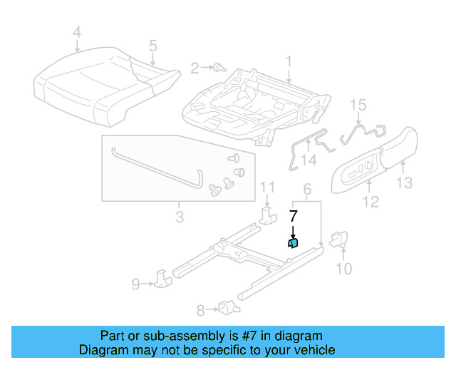 Seat Adjuster Stop 1K0-881-865 - View 3